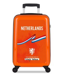 HANDGEPÄCK (55 cm) orange (PMS 021C) - mit personalisiertem Aufkleber