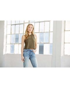 Bella + Canvas Women's Racerback Cropped Tank