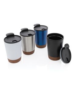 GRS rPP Edelstahl-Kaffeebecher mit Kork