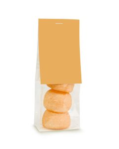 Naschbeutel Orange Speckbälle