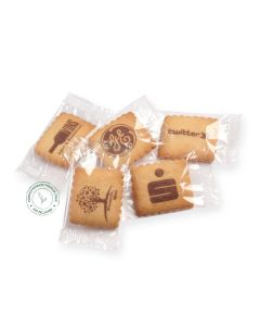 BEDRUCKTE VANILLE-BUTTERKEKSE IN KLARSICHTFOLIE