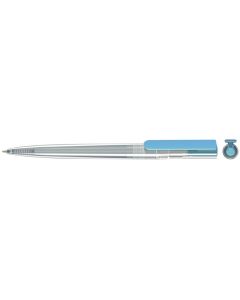 RECYCLED PET PEN switch transparent KG, hellblau