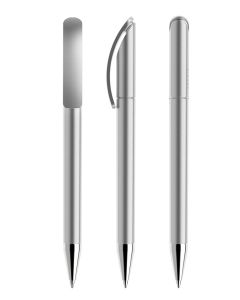 Prodir DS3TAC Glänzend lackiert mit verchromter MetallspitzeSilber