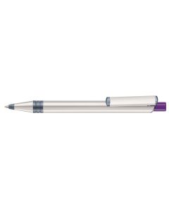RECYCLED PET PEN ALUMA transparent, dunkelviolett