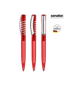 senator® New Spring Clear MC  Druckkugelschreiber, grau 445