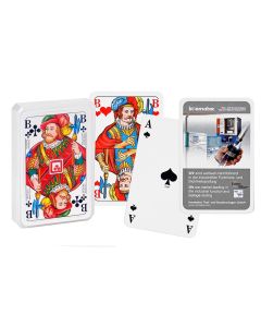 SKAT in Klarsichtetui - PREMIUM LEINEN - Werberückseite