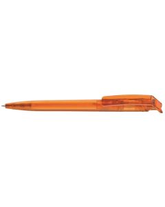 RECYCLED PET PEN transparent, orange