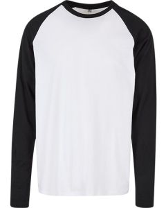 Build Your Brand Basic - Men´s Contrast Raglan Longsleeve T-Shirt