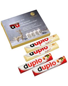 4er  Advents- Duplo-Pack mit 2 x Duplo klassisch + 2 x Duplo weiß