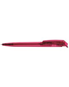 RECYCLED PET PEN transparent, magenta