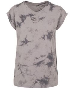 Build Your Brand - Ladies Batik Dye Extended Shoulder Tee