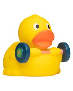 Quietsche-Ente Gewichtheber
