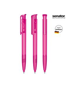 senator® Super Hit Clear SG  Druckkugelschreiber, grau Cool Gray 9