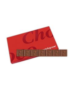 Chocotelegram® 7 in einer Geschenkverpackung