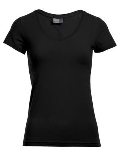 Promodoro - Women´s Slim Fit V-Neck-T