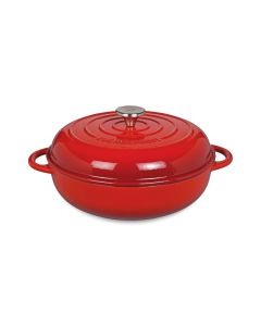 Küchenprofi Gourmetpfanne mit hohem Deckel, 28 cm rot Provence