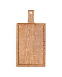 Schneidebrett mit Griff Buche 33x16cm