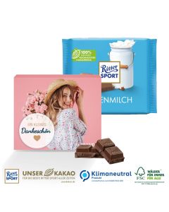 Ritter SPORT in Werbekartonage, 100 g