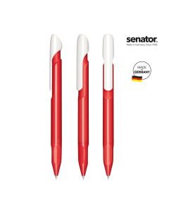 senator® Evoxx Duo Polished Recycled Druckkugelschreiber, weiß