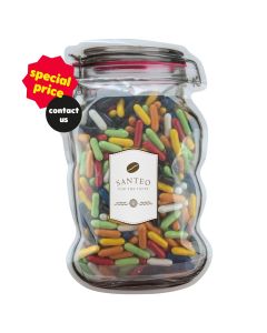 Briefkasten-"Weckglas" maxi mit Süssigkeiten