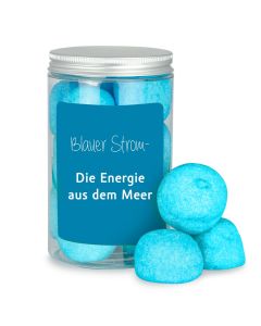 Naschdose M blaue Speckbälle