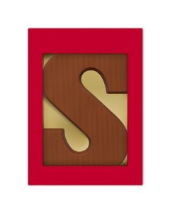 Zuckerfreier Schokobuchstabe S