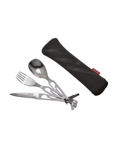 Besteckset 'Basecamp', mit einer Tasche aus Neopren
