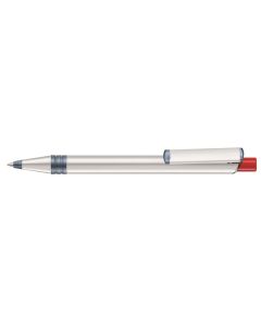RECYCLED PET PEN ALUMA transparent, rot