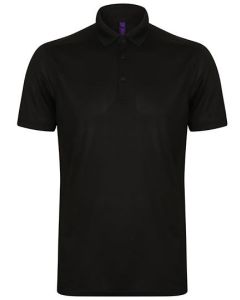 Henbury - Men´s Slim Fit Stretch Polo Shirt + Wicking Finish