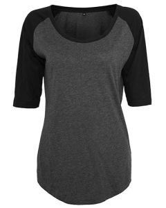 Build Your Brand - Ladies´ 3/4 Contrast Raglan Tee