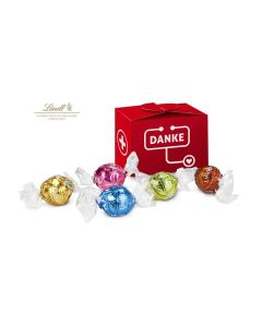 Lindt süßes Danke, 5 Lindorkugeln für Mitarbeiter in medizinischen Berufen od. Pflegeberufen