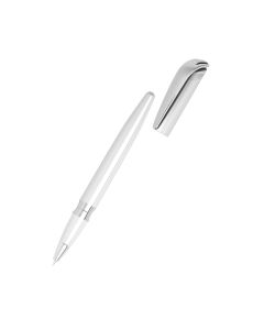 Klio-Eterna - I-roq rollerball metal Mc - Tintenrollerweiss glanz