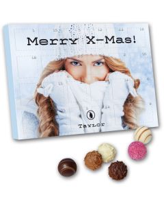 Tischadventskalender mit Minipralinen gefüllt (ab 100 Stück)