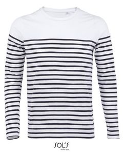 SOL´S - Men´s Long Sleeve Striped T-Shirt Matelot