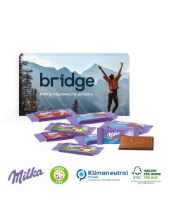Milka Schokotäfelchen in Präsentbox