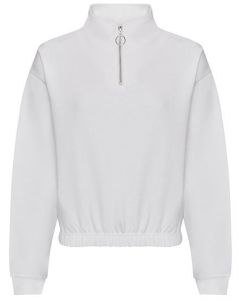 Just Hoods - Women´s Cropped 1/4 Zip Sweat