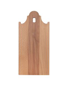 Schneidebrett Uhr Giebelhaus 35x17 cm