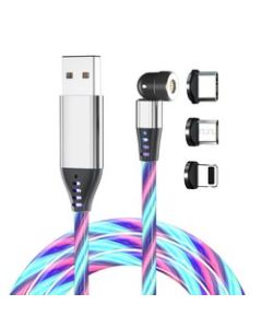 Lade- und Datenkabel "LEDflow Magnetwist" weiß