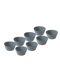 Funktion Muffinformen 8 Stück aus grauem Silikat