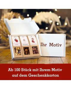 3 Weihnachts-Snacks im Geschenkkarton (versandfähig)