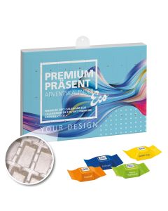 Premium Präsent Adventskalender ECO mit Ritter Sport Schoko Würfeln