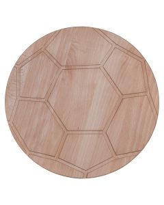 Schneidebrett Fußball Buche 26⌀ cm