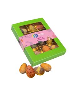 Box mit Schoko-Ostereiern