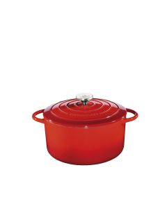 Küchenprofi Bratentopf rund 28cm rot