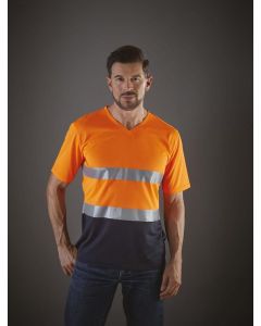 Yoko Hi-Vis Top Cool T-shirt V-Ausschnitt