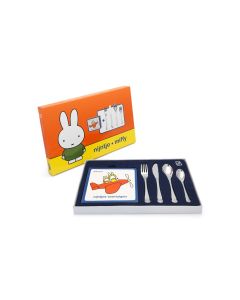 Kinderbesteck Miffy Fahrzeuge + Buch