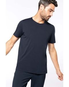 Kariban Bio-T-Shirt mit kurzen Ärmeln und ungesäumten Halsausschnitt