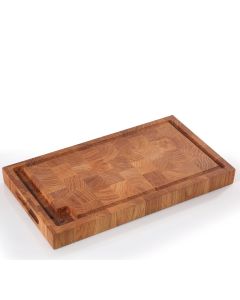Zassenhaus Hackblock Eiche Stirnholz 45×25×4cm