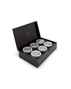 Teebox mit Teedosen (rund)