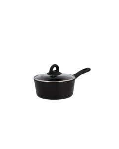 Funktion Kochtopf 1800ml 18 x 8 cm Schwarz Aluminium Keramikbeschichtung